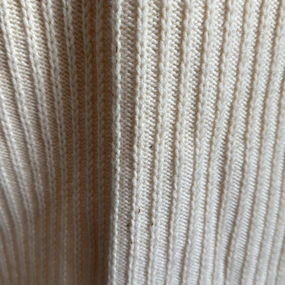 Barbour - Boatman Half Zip Sweater 100% Pure New Wool - Cream - Size Large